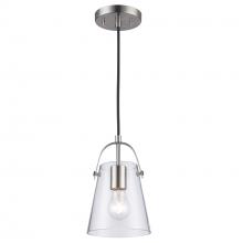 Trans Globe PND-2174 BN - 1LT PENDANT-6" TOP HANDLE-BN